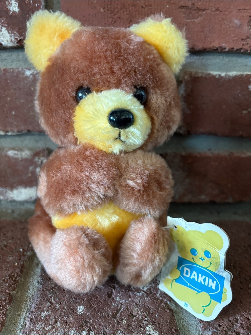Vintage 1981 Dakin Honeybear Plush Bear Soft Toy w/ Original Tag